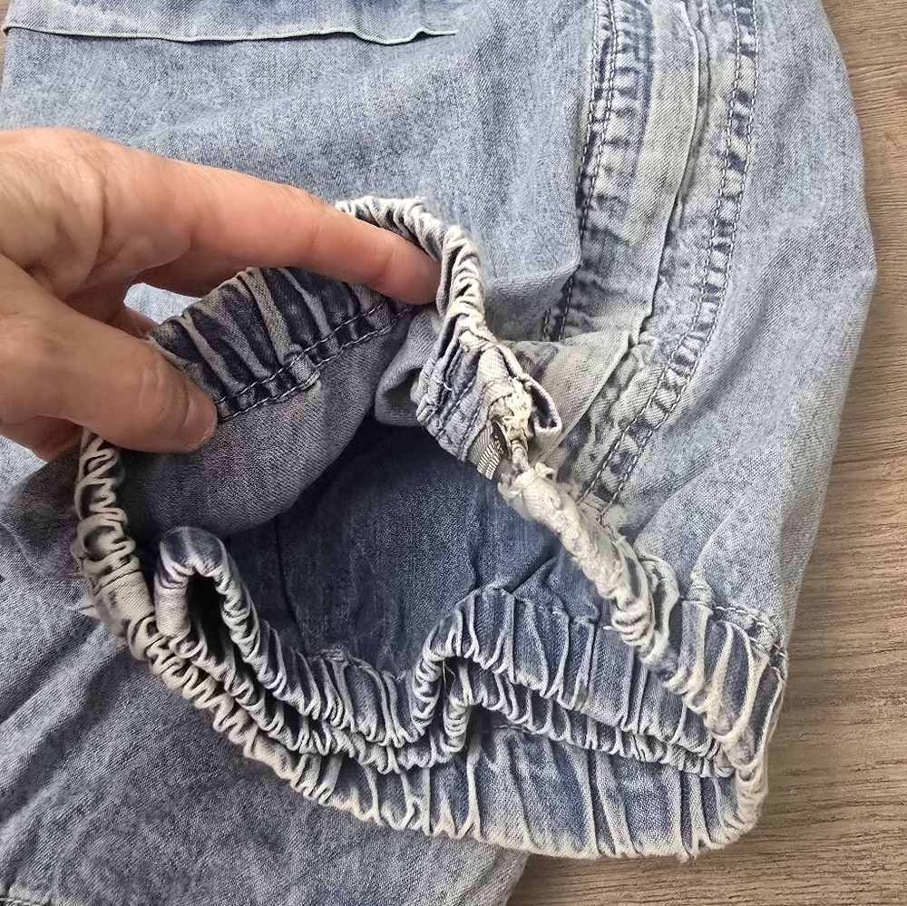 Free People We The Free South Bay Utility Cargo Jeans Large Streetwear Baggy - Picture 6 of 9